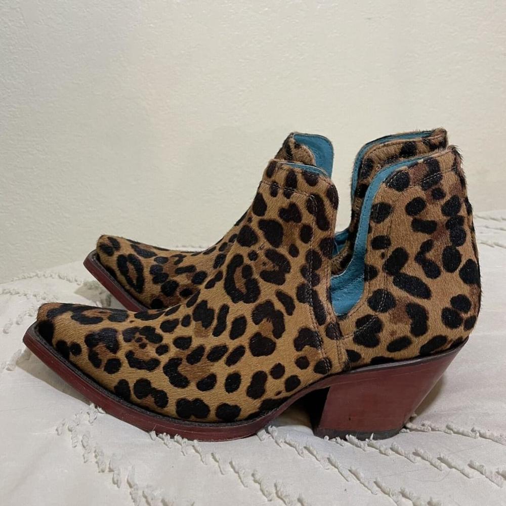 Ariat Dixon Leopard Haircalf Western Boot Women’s 9.5B